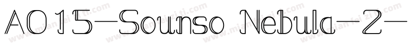 A015-Sounso Nebula-2字体转换